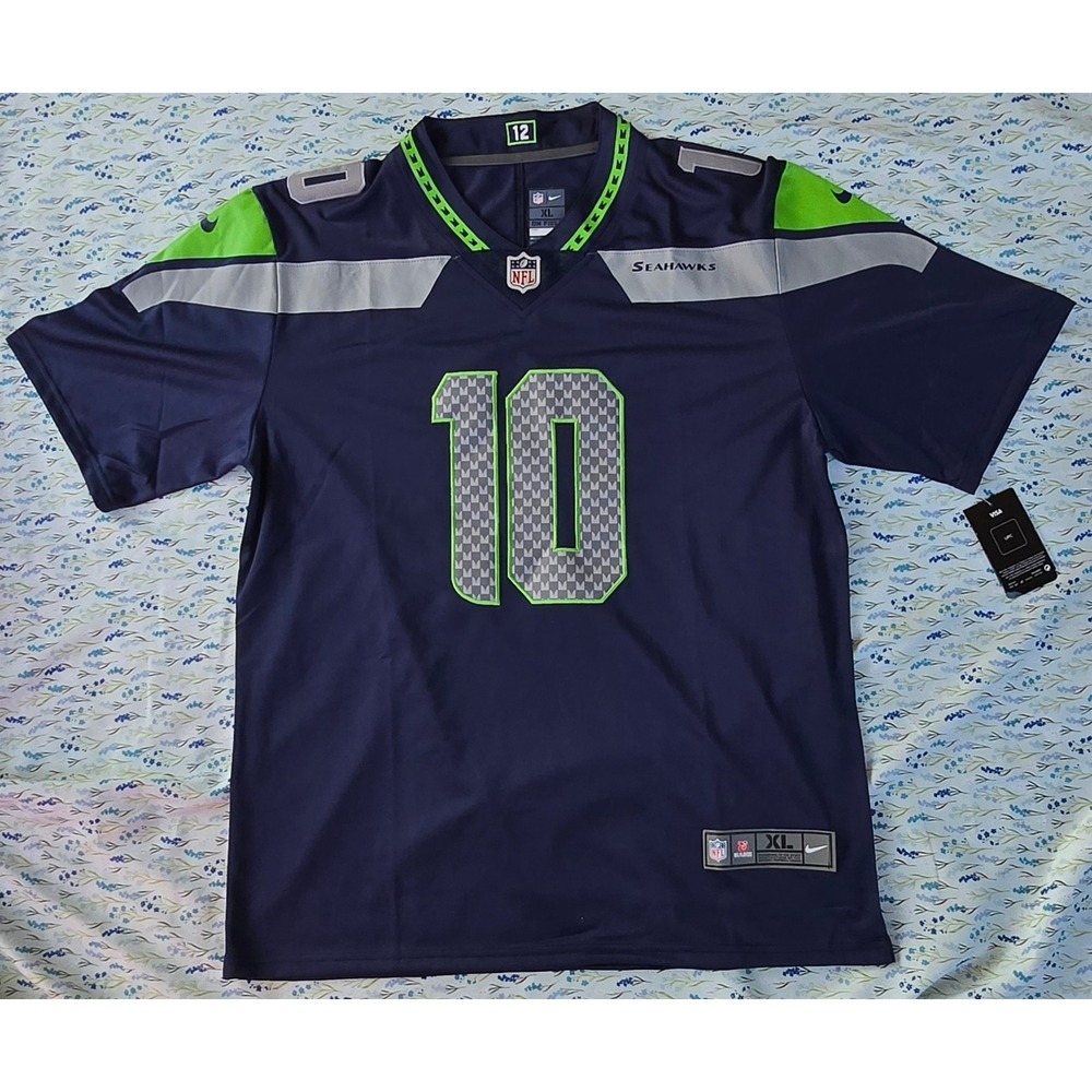 Nike Seattle Seahawks Cooper Kupp 10 NFL Jersey Mens XL Navy Blue On‎ Field New